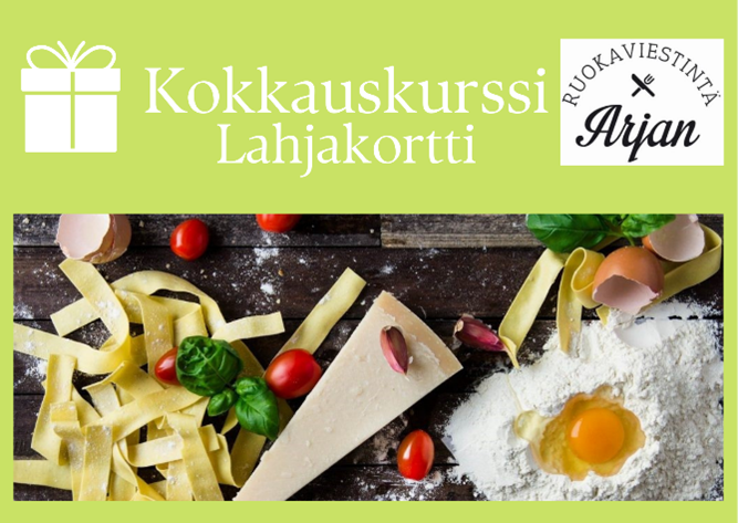 Kokkauskurssi -lahjakortti